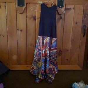 Venus asymmetrical cocktail dress.